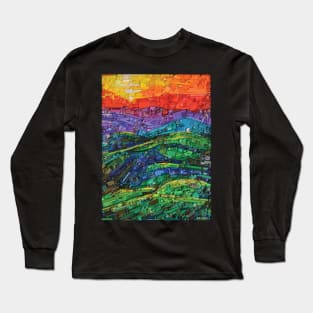 Abstract Hills Long Sleeve T-Shirt